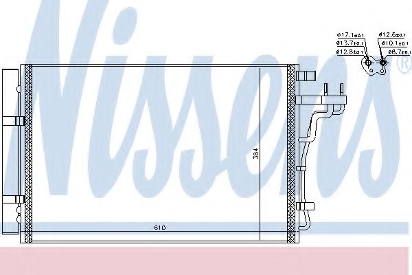 Радиатор кондиционера NISSENS 940607