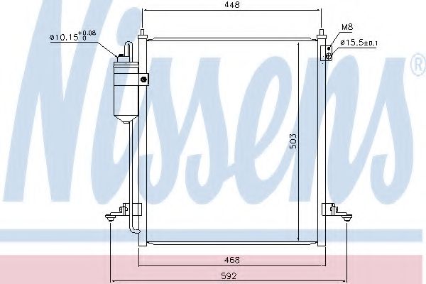 Радиатор кондиционера NISSENS 940610
