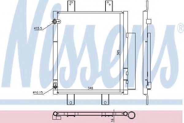 Радиатор кондиционера NISSENS 940612