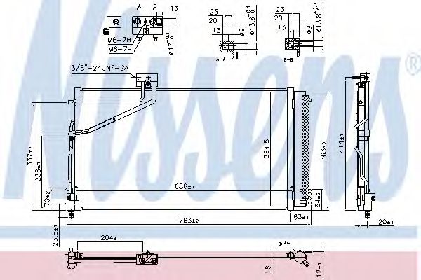 Радиатор кондиционера NISSENS 940657