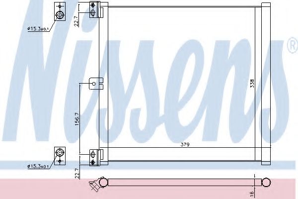Радиатор кондиционера NISSENS 940703