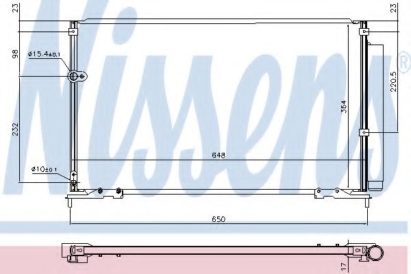 Радиатор кондиционера NISSENS 940707