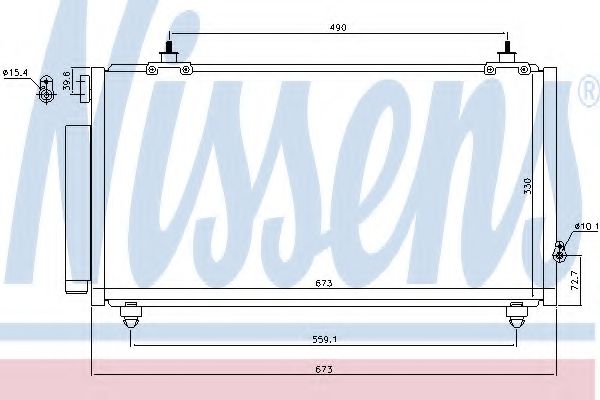 Радиатор кондиционера NISSENS 940710