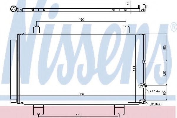 Радиатор кондиционера NISSENS 940711