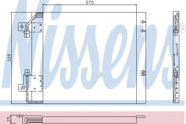 Радиатор кондиционера NISSENS 94114