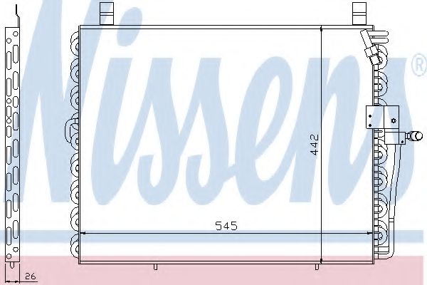 Радиатор кондиционера NISSENS 94176
