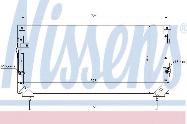 Радиатор кондиционера NISSENS 94184