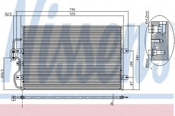 Радиатор кондиционера NISSENS 94210
