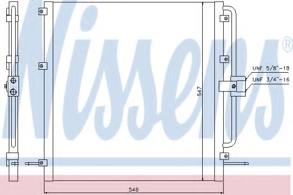 Радиатор кондиционера NISSENS 94257