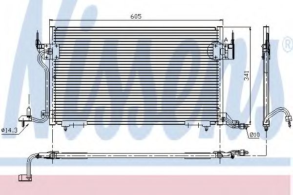 Радиатор кондиционера NISSENS 94200