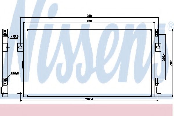 Радиатор кондиционера NISSENS 94268