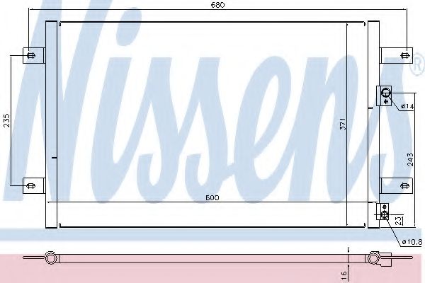 Радиатор кондиционера NISSENS 94251