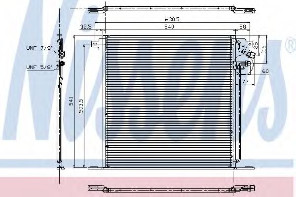 Радиатор кондиционера NISSENS 94226