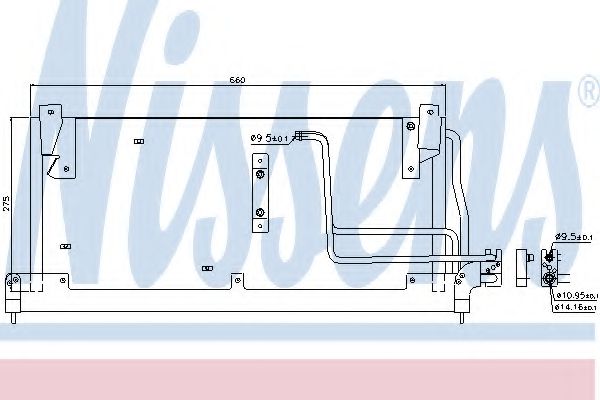 Радиатор кондиционера NISSENS 94228