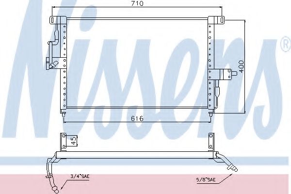 Радиатор кондиционера nissens 94229