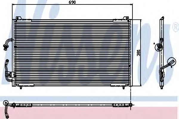 Радиатор кондиционера NISSENS 94224