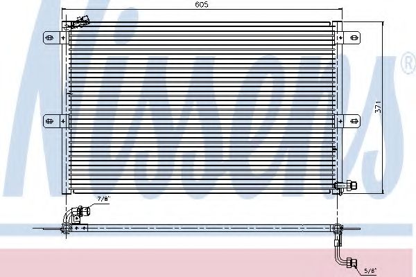 Радиатор кондиционера NISSENS 94204