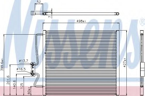 Радиатор кондиционера NISSENS 94275