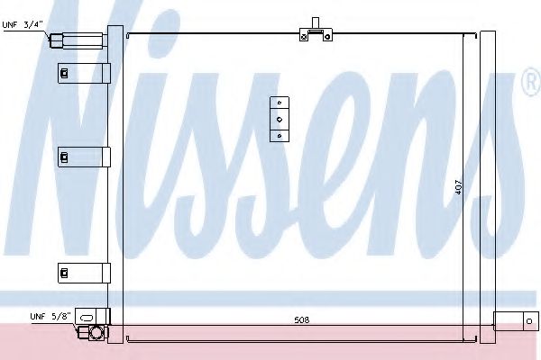 Радиатор кондиционера NISSENS 94300