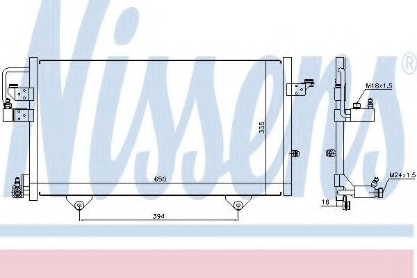 Радиатор кондиционера NISSENS 94209