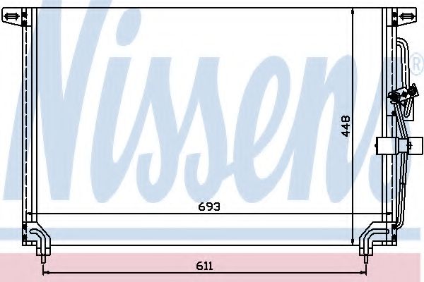 Радиатор кондиционера NISSENS 94232