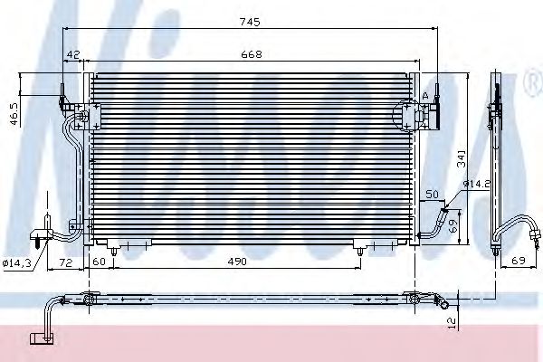 Радиатор кондиционера NISSENS 94276