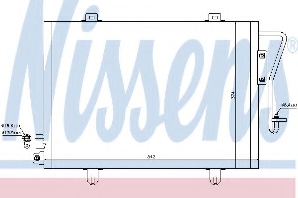 Радиатор кондиционера NISSENS 94279