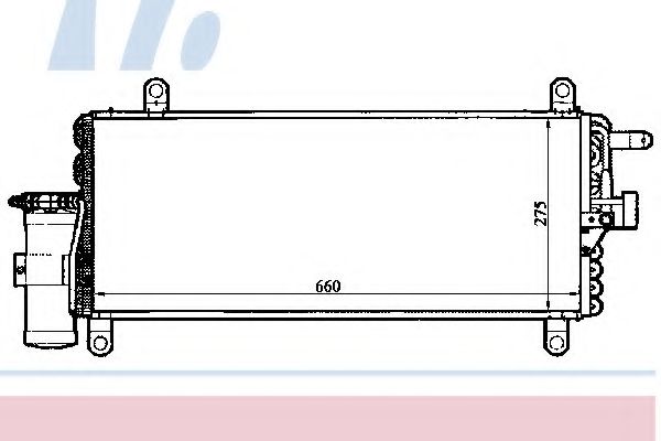 Радиатор кондиционера NISSENS 94280