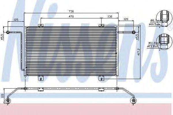 Радиатор кондиционера NISSENS 94326