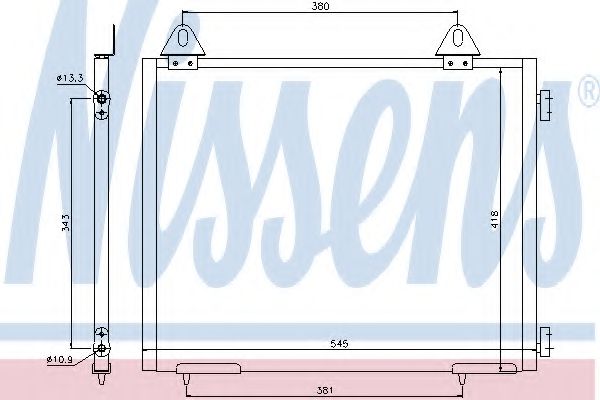 Радиатор кондиционера NISSENS 94327