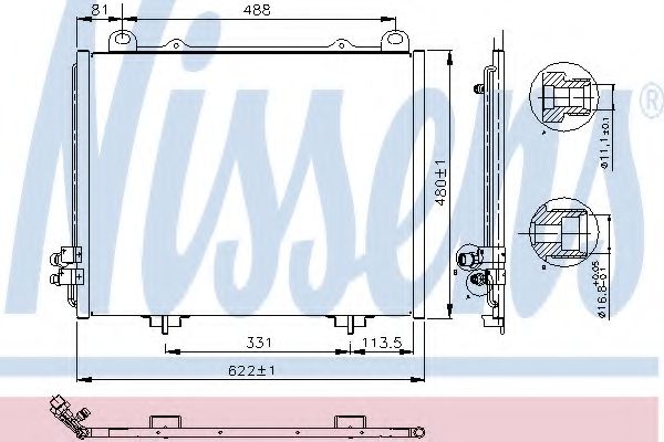 Радиатор кондиционера NISSENS 94285