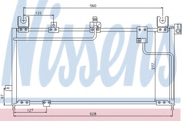 Радиатор кондиционера NISSENS 94354