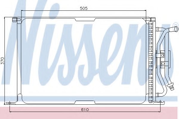 Радиатор кондиционера NISSENS 94277
