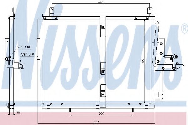 Радиатор кондиционера NISSENS 94377