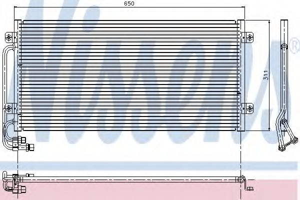 Радиатор кондиционера NISSENS 94341