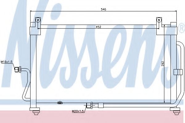 Радиатор кондиционера NISSENS 94411
