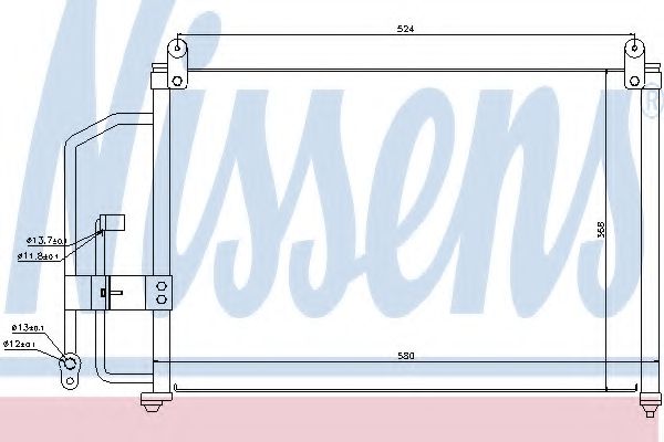 Радиатор кондиционера NISSENS 94412