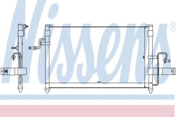 Радиатор кондиционера NISSENS 94414