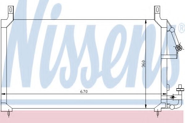 Радиатор кондиционера NISSENS 94424