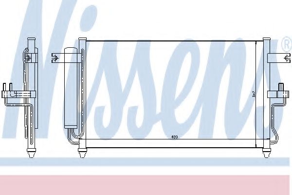 Радиатор кондиционера NISSENS 94453