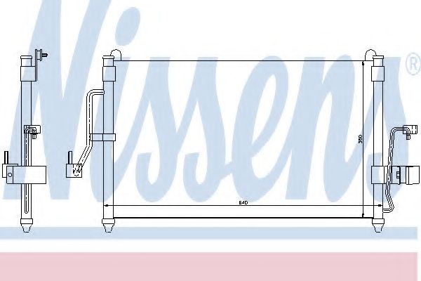 Радиатор кондиционера NISSENS 94454