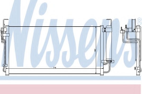 Радиатор кондиционера NISSENS 94449