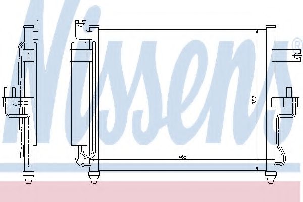 Радиатор кондиционера NISSENS 94452