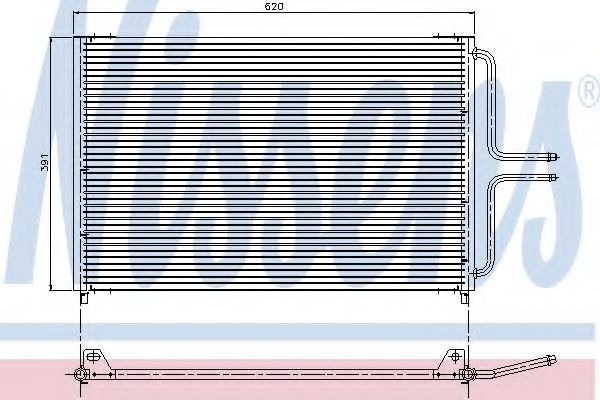 Радиатор кондиционера NISSENS 94322