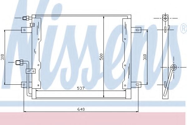 Радиатор кондиционера NISSENS 94335