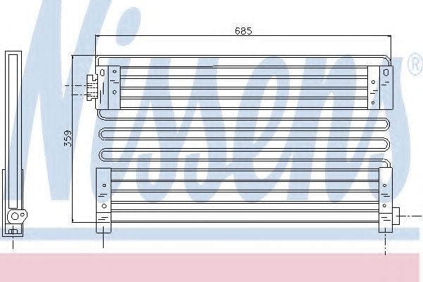 Радиатор кондиционера NISSENS 94388