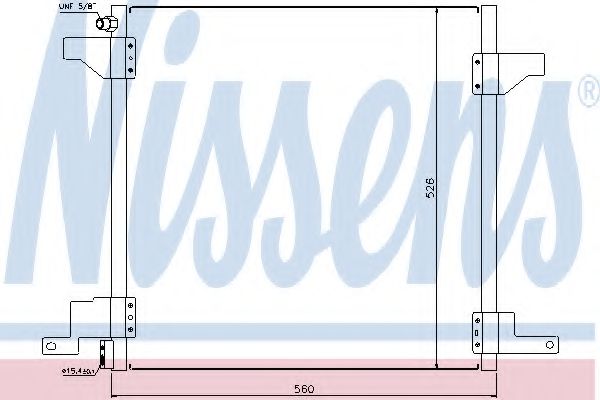 Радиатор кондиционера NISSENS 94390