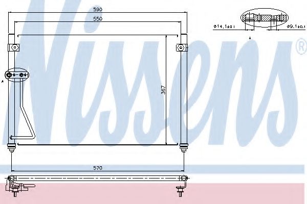 Радиатор кондиционера NISSENS 94428
