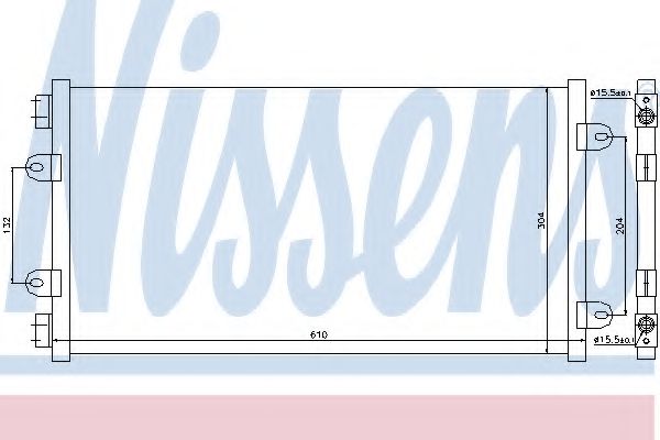 Радиатор кондиционера NISSENS 94438