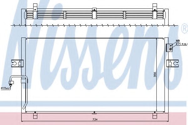 Радиатор кондиционера NISSENS 94499